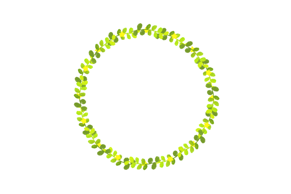 원,프레임,손그림,리스,풀,스템프,plant,green,초록,누끼,remove background