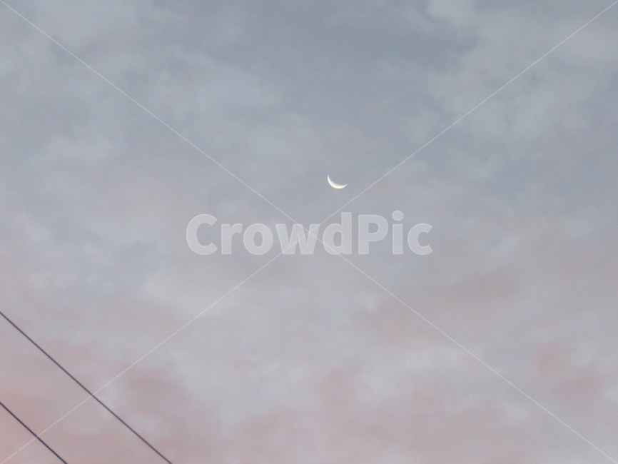 달,초승달,moon,풍경,하늘,배경