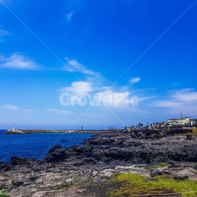 제주도,바다,하늘,풍경,여름,제주