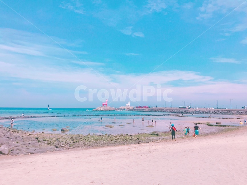 제주도,해변,해수욕장,하늘,바다