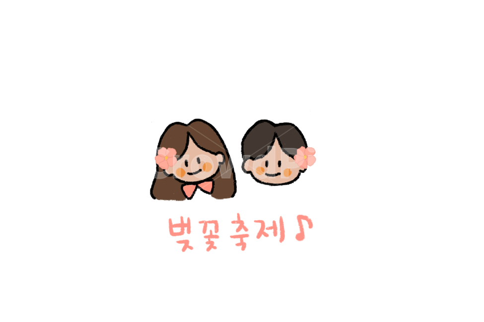 벚꽃,벚꽃축제,스티커,스템프,일러스트,봄,spring,봄,계절,spring,season,그래픽,일러스트레이션,graphic,illustration