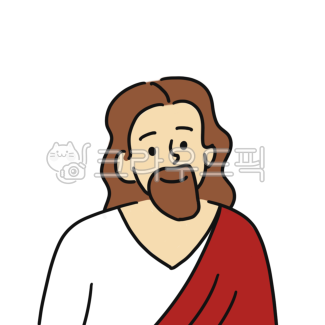예수님일러스트,주님,주,예수님,하느님,하나님,기독교,천주교,성당,교회,종교,인자한,미소,스마일,웃음,얘수,예수,나,할렐루여,할레루야,아멘