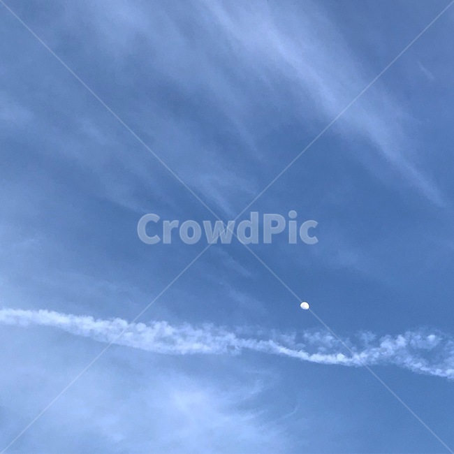 nature,자연,sky,하늘,푸른하늘,구름,달