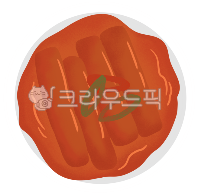 분식,떡볶이,가래떡,가래떡떡볶이,음식,간식,일러스트