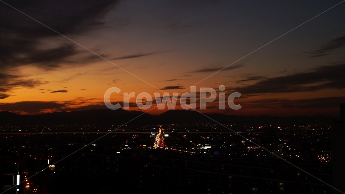풍경,노을,그림자,실루엣,옥상,불빛,드리우다,자연,풍경,nature,landscape,야경,밤,nightscape,night,도시,city,경치,outdoors,옥외,scenery