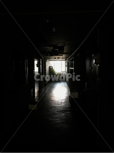 복도,어둠,빛,컴컴한,어두운,해가안드는