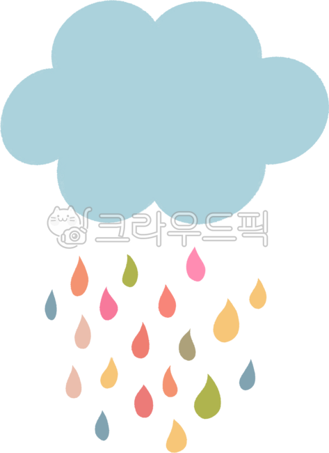 무지개구름,구름,무지개,구름일러스트,레인보우,빗방울,비,비오는날,날씨