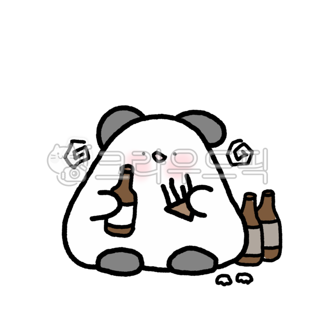 이모티콘,곰,숙취,술,귀여운,캐릭터