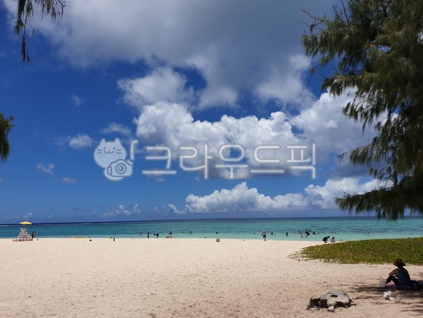 sky,blue sky,Beach,Saipan