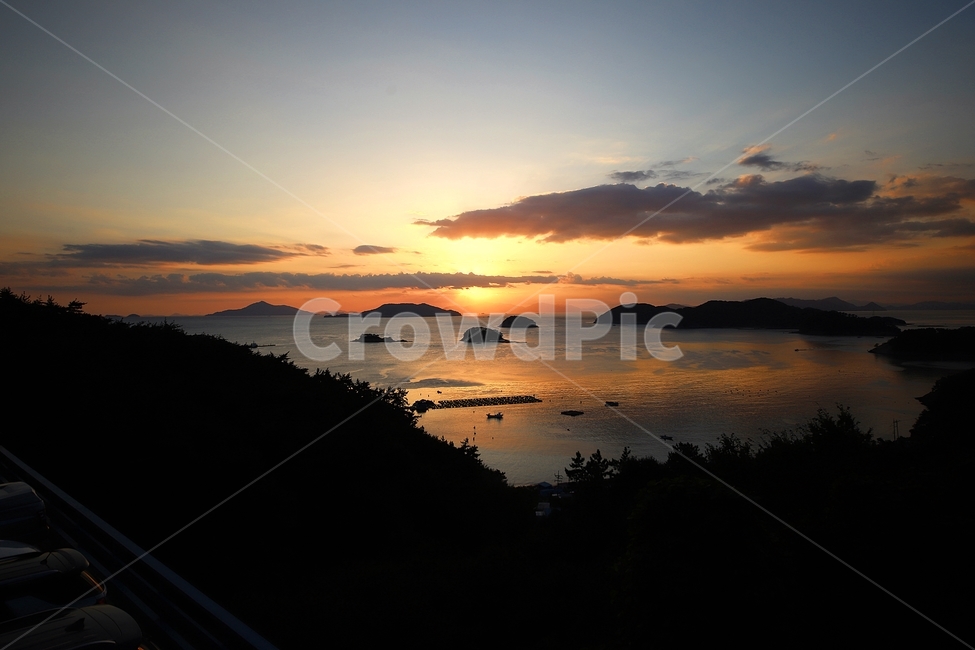 일몰,dawn,붉은하늘,자연,sunset,sky,다도해,섬,구름