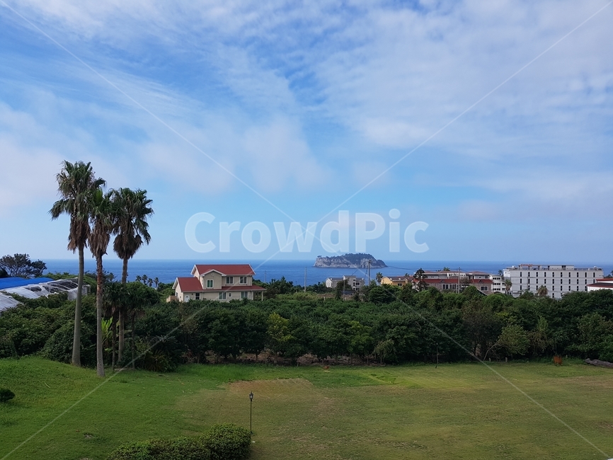 제주도,파란하늘,제주,펜션,숙소,아침풍경,하늘,바다,풍경,jejuisland