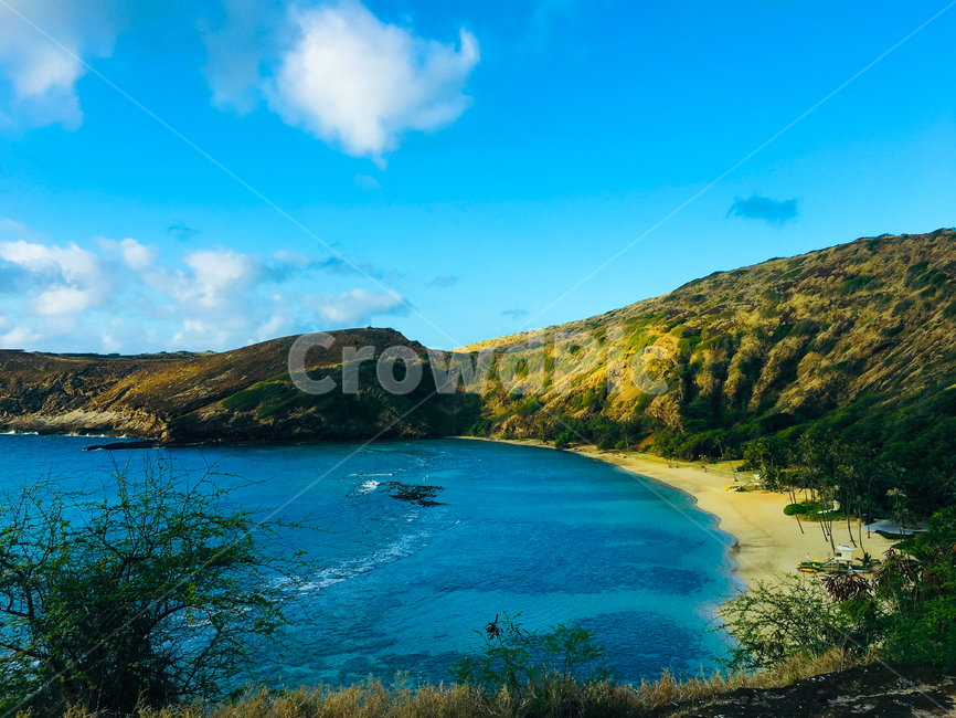 hawaii,hanaumabay,하나우마베이,하와이,nature,자연,land,outdoors,옥외,sea,바다,ocean,대양,water,물,shoreline,해안선,곶,promontory,자연,풍경,nature,landscape