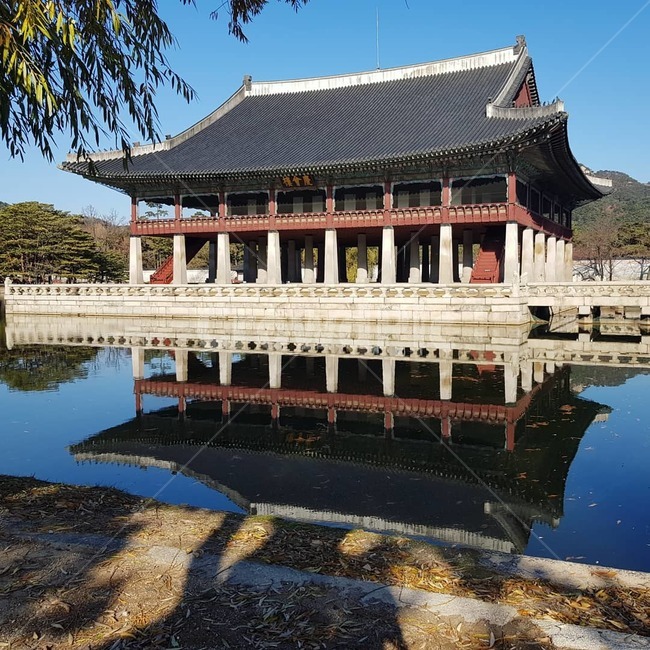 건물,한옥,경복궁,호수,전통가옥