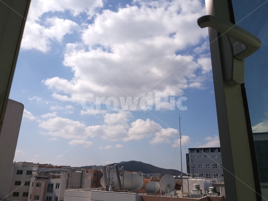 구름,하늘,뭉게구름,파란하늘,맑음