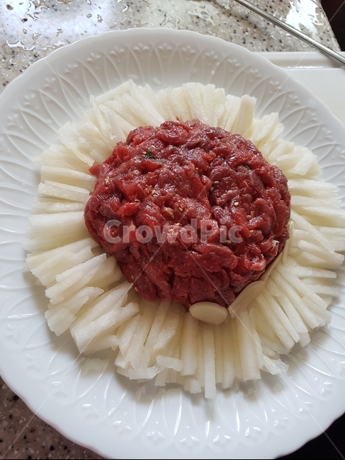 육회,배,yukhoe,koreanstylerawbeef,beeftarta,음식,식재료,요리,food,cook,meal,dishes,food reserves,육류,고기,meat