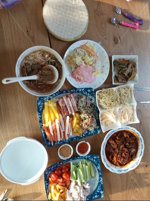 월남쌈,야채,4인용,낙지볶음,모임