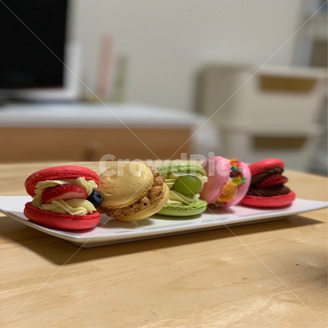 디저트,마카롱,플레이팅,뚱카롱,macaron,dessert