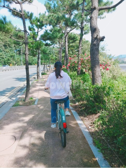 human,person,사람,인물,자전거,bike,bicycle,여자,뒷모습,사람,인물,인간,human,person,여성,여자,woman,female,lady