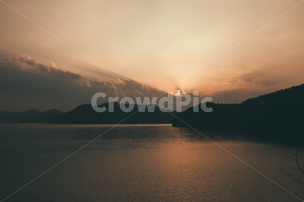 자연,호수,대청호,일몰,석양,sunset,황혼,구름
