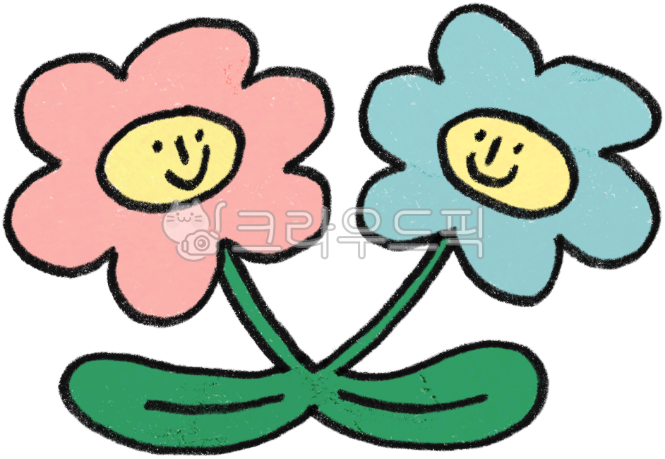 꽃,꽃일러스트,캐릭터,그림,꽃그림,자연,스티커,일러스트,이모티콘,포인트