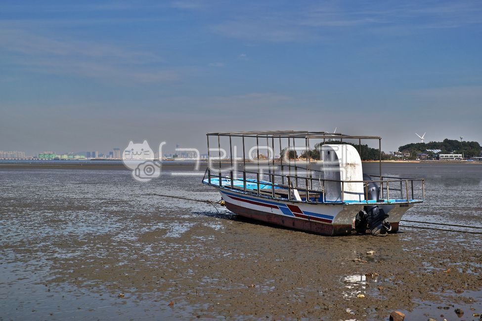 방아머리해안,대부도,안산시,바다,해솔1길,어선,고깃배,썰물