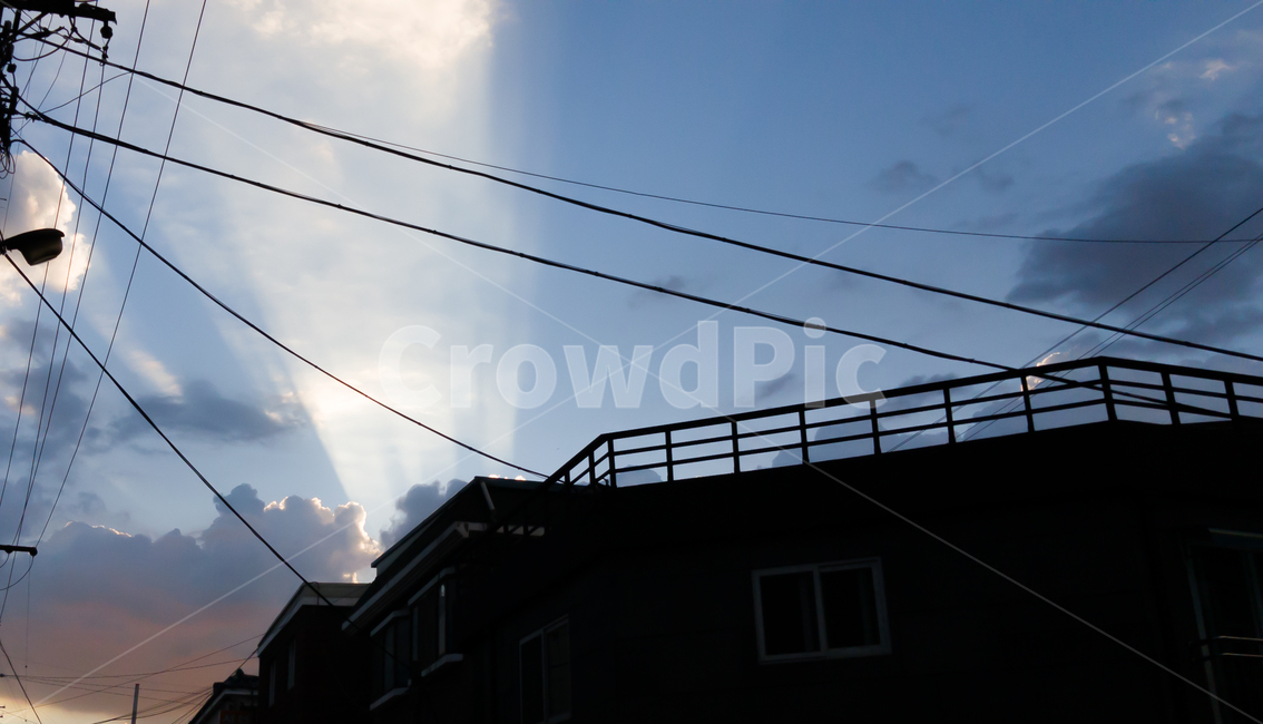 구름,하늘,sky,석양,햇살,도시,풍경,city,landscape