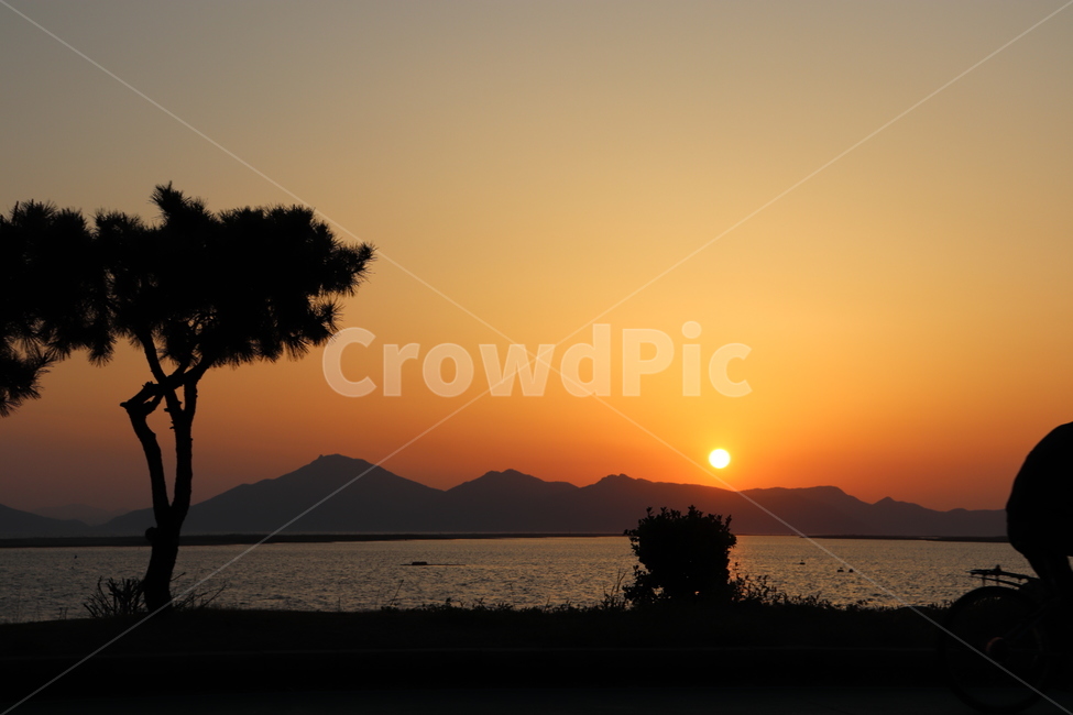 다대포,바다,해,일몰,노을,태양,ocean,sunset,silhouette,shadow,sky