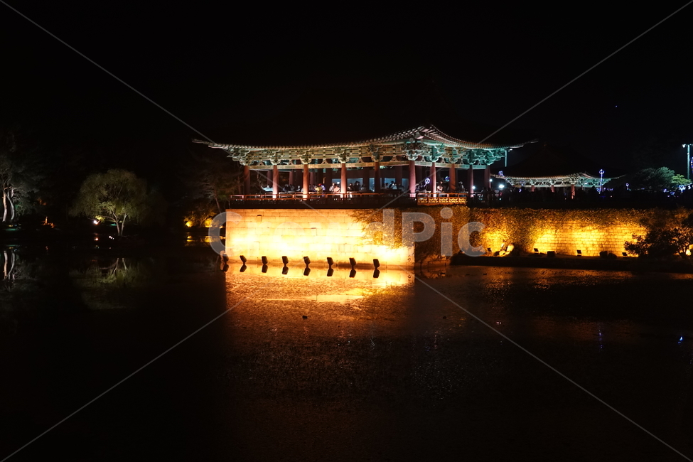 건물,건축물,경주,야경,안압지,building,architecture,야경,밤,풍경,nightscape,night,landscape