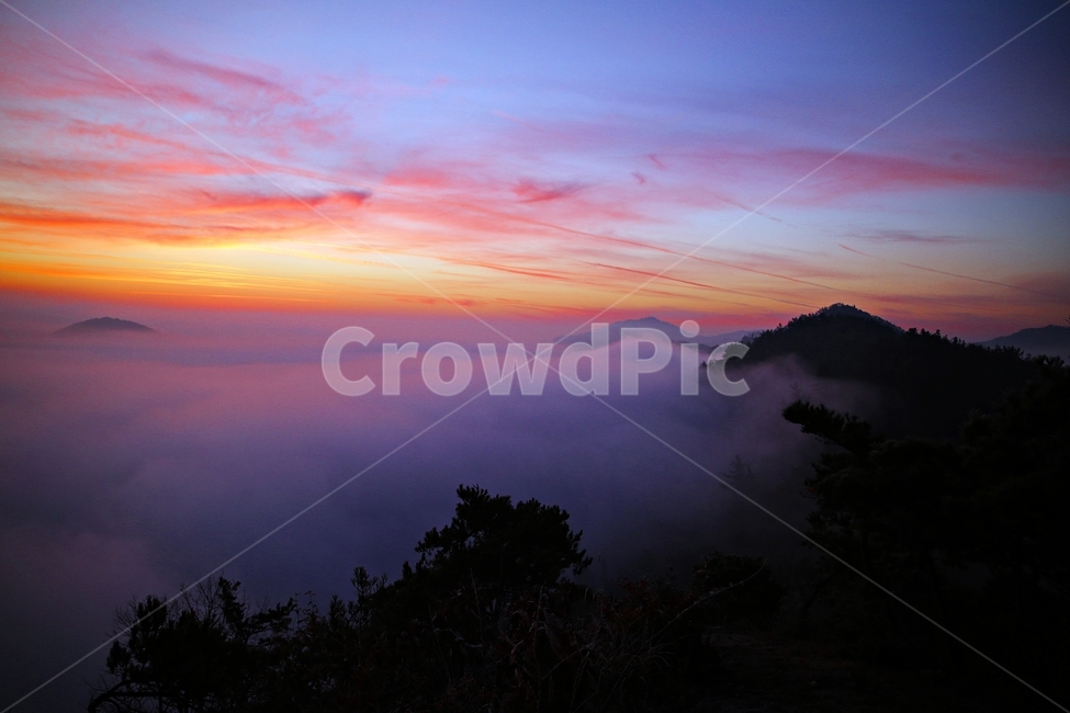 나주,영산강의여명,아침운해,영산강,영산강의아침,자연,풍경,nature,landscape,outdoors,옥외,sky,하늘,dusk,황혼,dawn,새벽,red sky,붉은 하늘,sunset,일몰