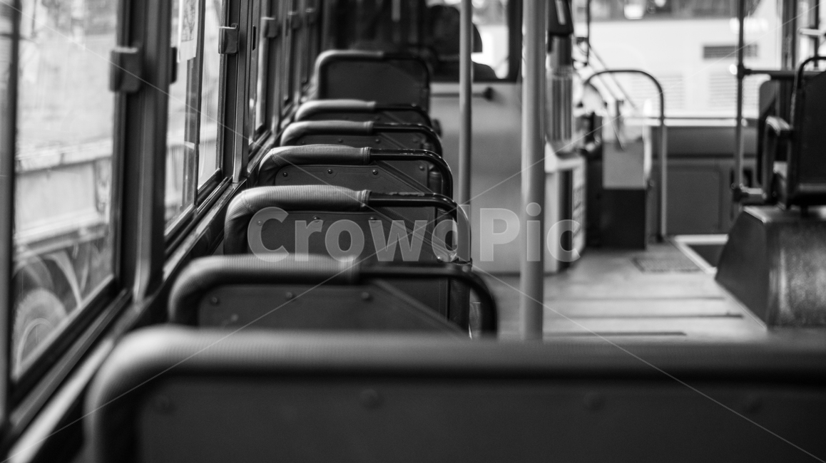 bus,city bus,Transportation,chair,public transport,Grayscale,traffic,transportation