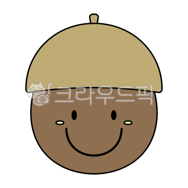 도토리,도토리그림,도토리캐릭터,도토리열매,가을열매,열매,가을,웃는표정