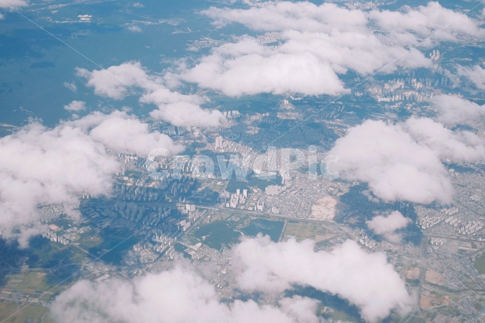 하늘,구름,비행기,지구,천공,자연,풍경,nature,landscape,도시,city,outdoors,옥외,경치,scenery,aerial view,조감도