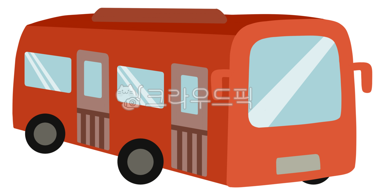 여행스티커,여행이모티콘,트래블러,여행준비물,버스,빨간버스,교통수단,교통버스,광역버스