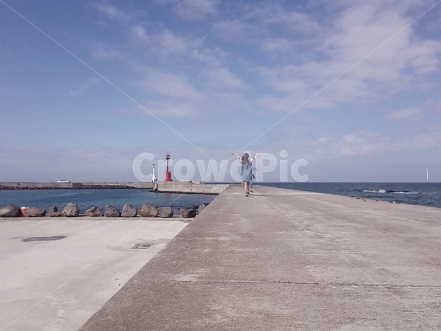 제주도,등대,하늘,뒷모습,제주바다,등대와뒷모습,바다와뒷모습