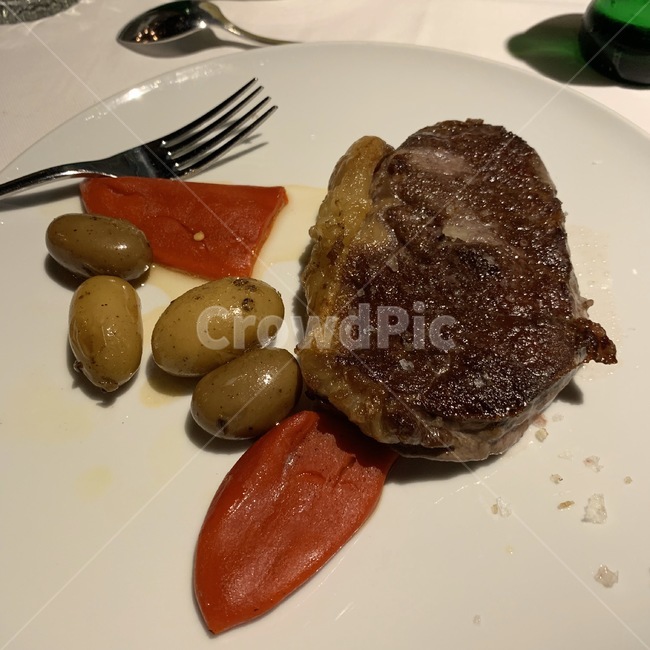 주방용칼,fork,포크,beer,스테이크,food,steak
