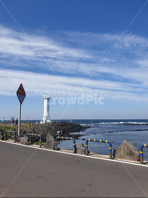 제주도,road,우도,바다,도로,등대,lighthouse