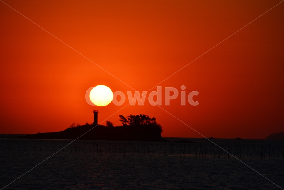 nature,자연,outdoors,옥외,dusk,황혼,sunset,일몰,redsky,붉은하늘,sky,하늘,영광,향화도,닭섬,향화도일몰,닭섬일몰,노을,오여사,오메가,등대,해넘이