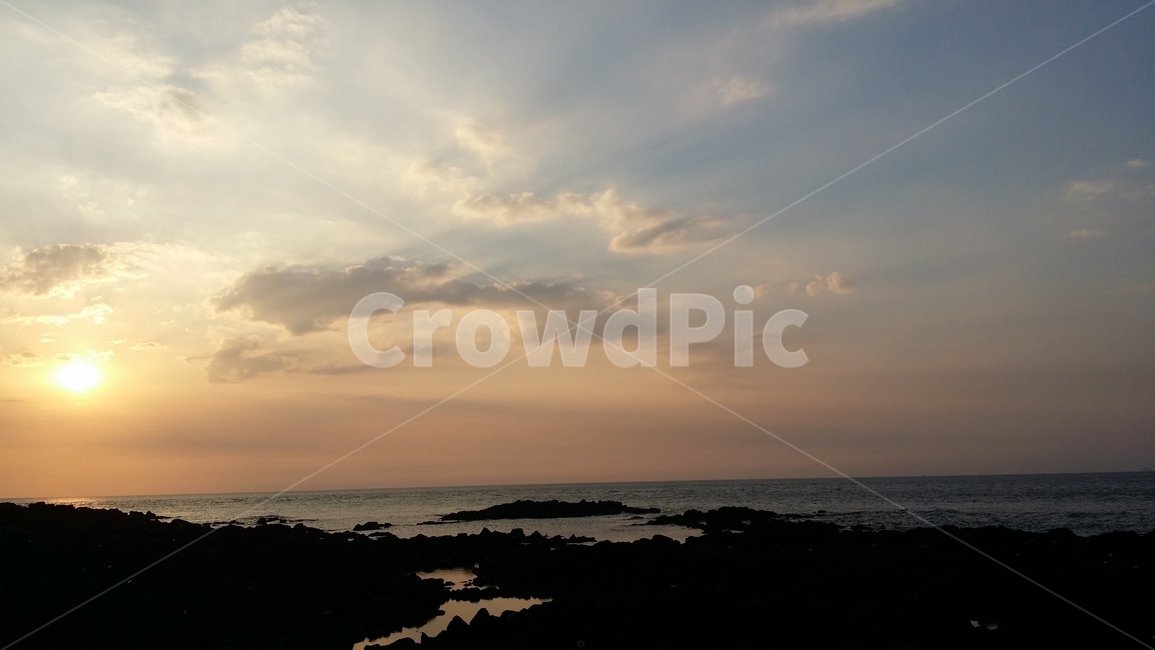 하늘,바다,노을,제주도,풍경,자연