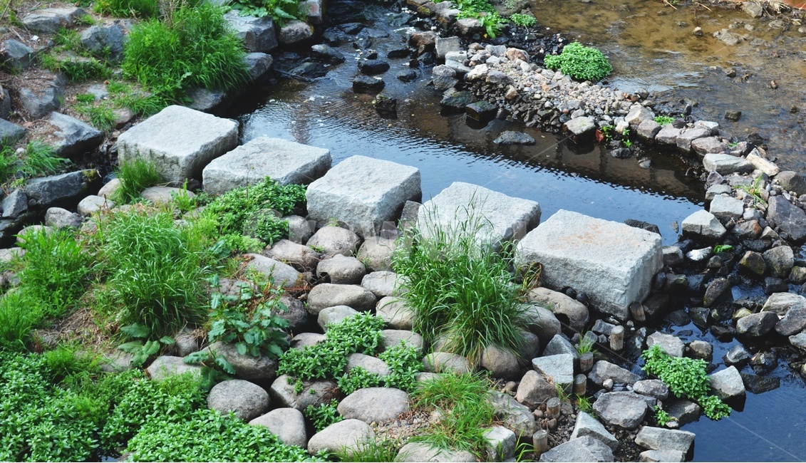 돌,강,강가,잔디,맑음,물,봄,계절,spring,season,rubble,파편,slate,슬레이트