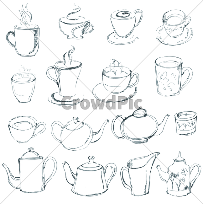 손그림,handdrawing,팬그림,팬라인,pen,penline,penpicture,pendrawing,pottery,도기류,컵,cup,tumbler,glass,유리컵,머그잔,mug잔,teacup,coffeecup