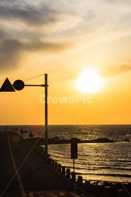 도로,일몰,휴가,하늘,바다,잠진도,자연,풍경,nature,landscape,light,빛,flare,플레어