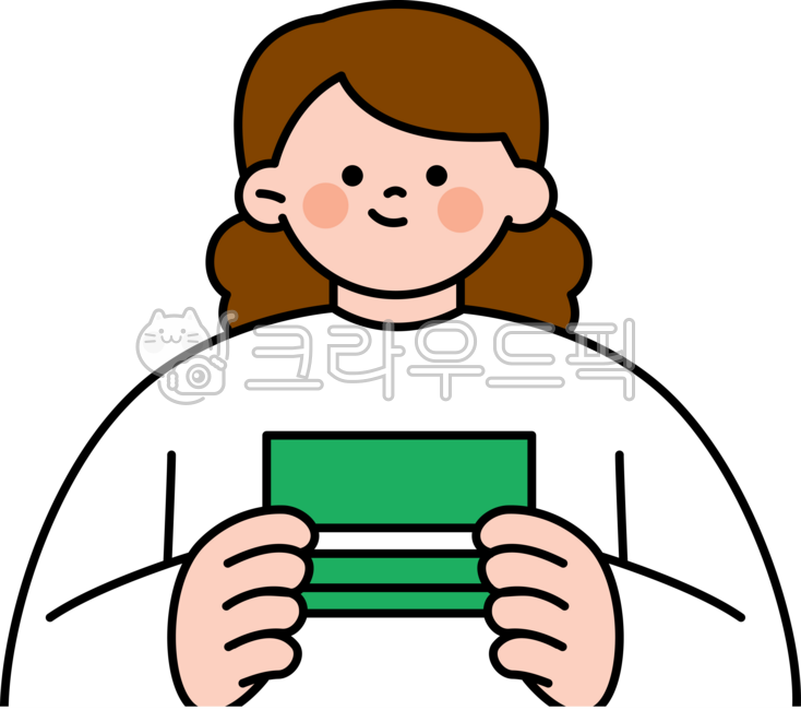 외곽선,귀여운,심플,단순한,일러스트레이션,금융,파이낸스,돈,경제,가계부,저축,사람,상반신,통장,저금,적금,은행,계좌,모으다