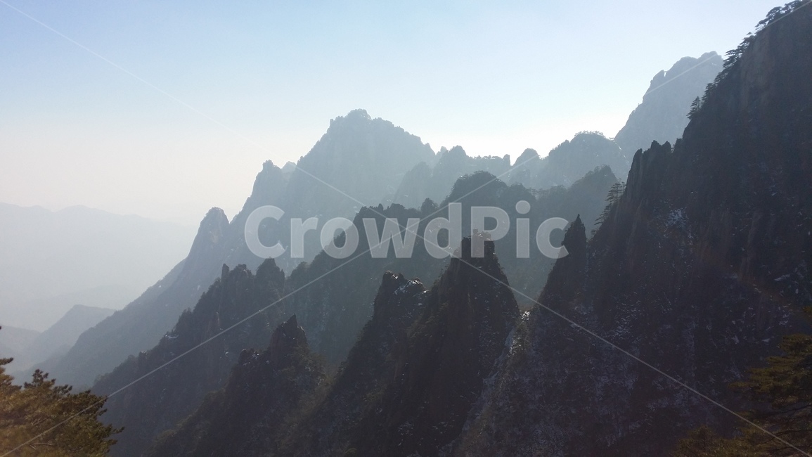 중국,황산,산세,산맥,아름다움,자연,자연,풍경,nature,landscape,outdoors,옥외,mountain range,mountain,산