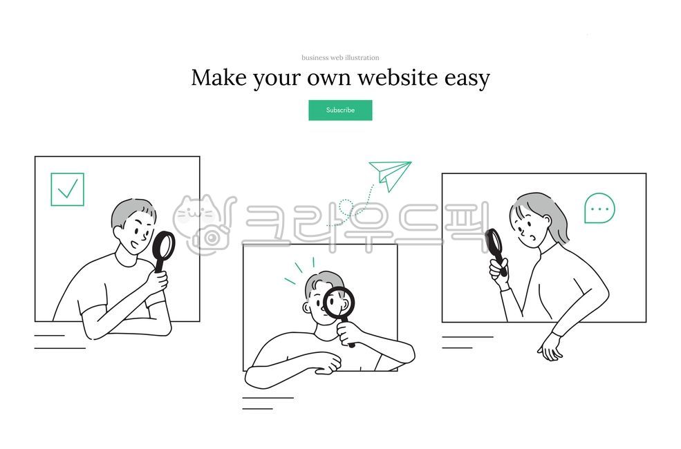 business,work,line,Website,simple,web design,colleague,marketing,reading glasses,illustration,company,man,female,Office workers