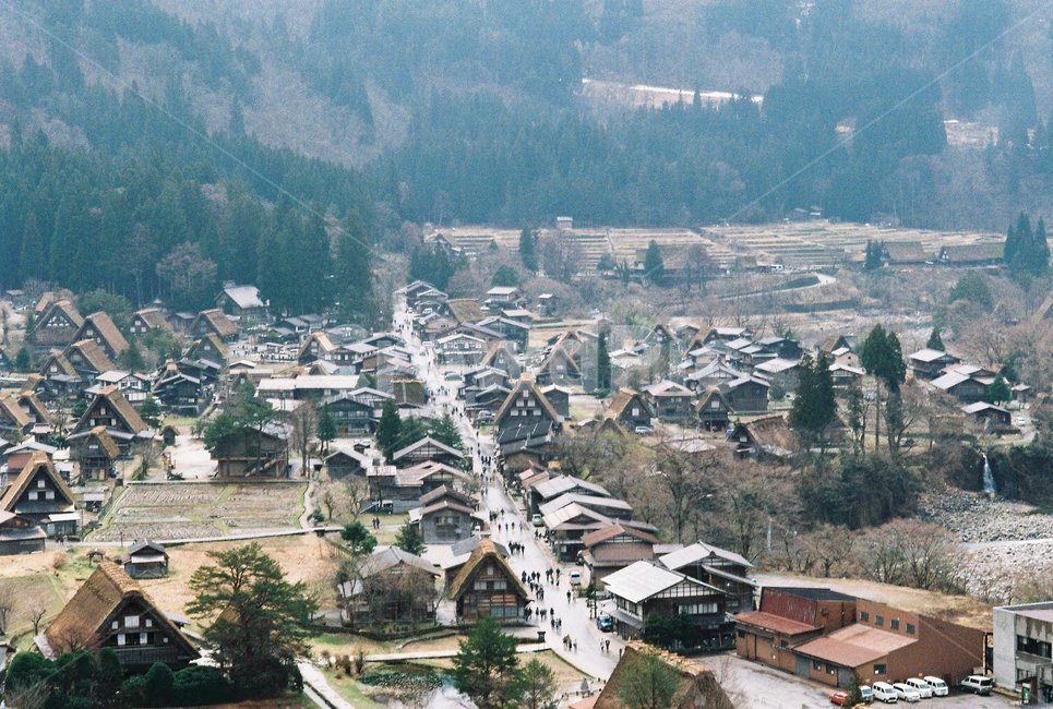 마을,japan,시라카와고,shirakawago,전망대에서바라본풍경,소도시,시골마을,마을풍경,가정집