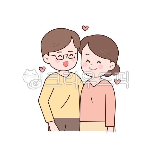 부부,젊은,부인,남편,young,커플,엄마,아빠,어머니,아버지,일러스트,벡터,인물,인간,캐릭터,귀여운,가정,가족,사람,행복,행복한,하트,사랑,심볼,아이콘,부모