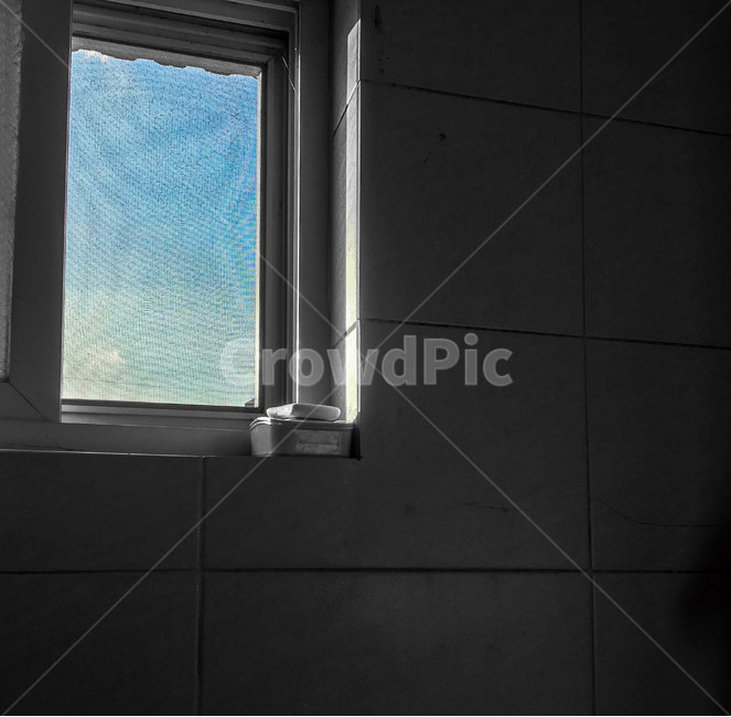 화장실,창문,흑백사진,가정집,집화장실