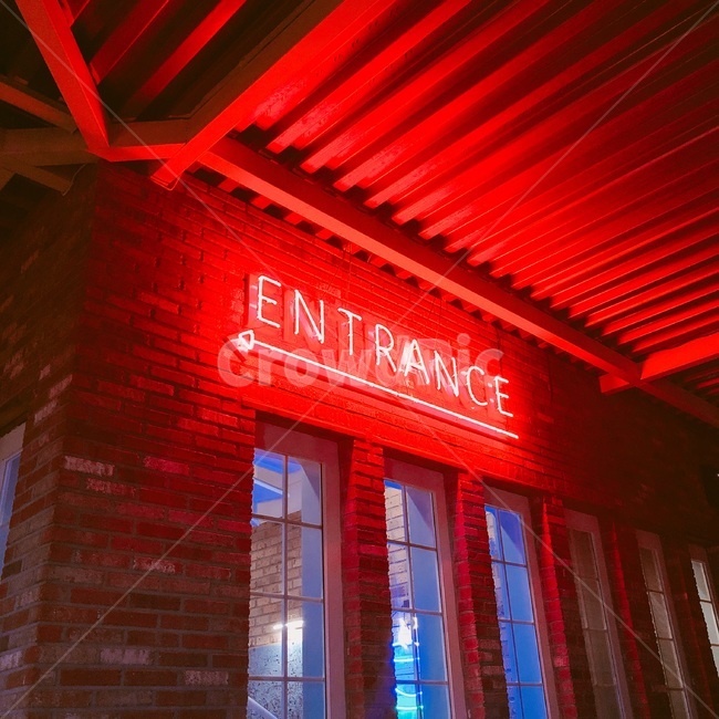entrance,입구,네온사인,네온,빨강,빨간색,빨간,빛나는,강렬한