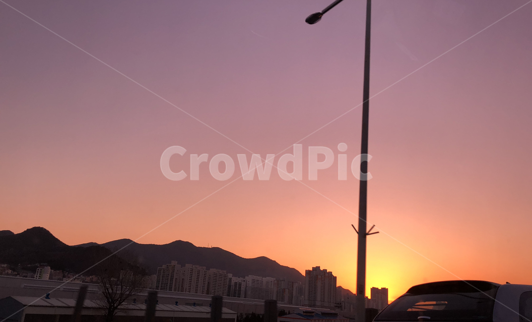 노을,해질녘,흐림,sunset,가로등,저녁,레드,도시,풍경,city,landscape