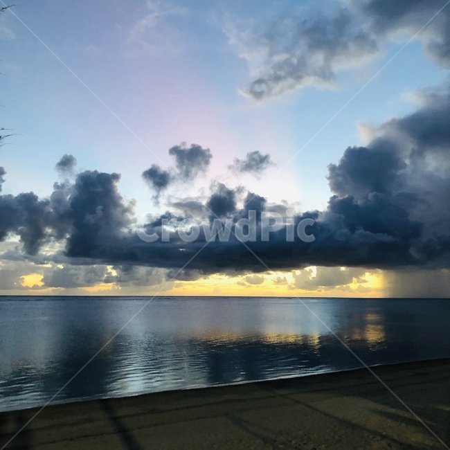 nature,자연,outdoors,옥외,weather,날씨,sky,하늘,cloud,구름,cumulus,적운,사이판,해외,해외바다,노을,휴양지,힐링,healing